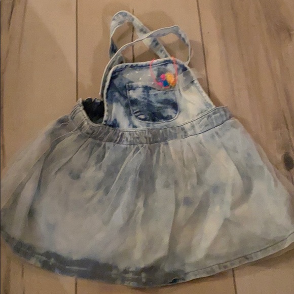 Billieblush dungaree bleached overall/skirt. - Picture 3 of 3